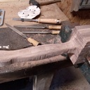 Maillet en contreplaqué de noyer