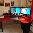 Grand bureau pour informatique et craft