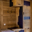 Vestiaire d'entrée bois metal