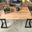 Table basse industriel pleine de caractere
