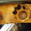 Lampe noyer dans la masse