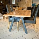 Table à manger Métal/Bois