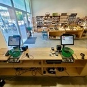 Meuble caisse. Frêne et CP Peuplier.