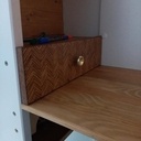 Tiroir en damas de contre-plaque