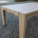 Petite table basse en chêne rouge