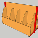 Desserte / Rack à chutes de bois