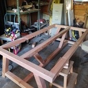 Table extérieure en Douglas 3000x1250