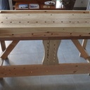 Etabli multifonction pliable pour travail à la main