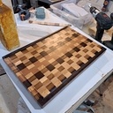 Classique planche à découpée en bois de bout