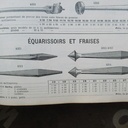 équarrissoirs et fraises, Aux forges de Vulcain, 1912