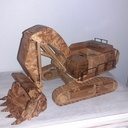 Wooden Pelle liehberr en frêne