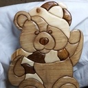Teddy l'ours intarsia