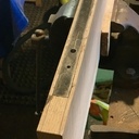 Etagères flottantes bords naturels en chêne