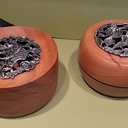 Pots à pot-pourri en merisier