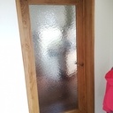 Porte vitrée en chêne