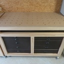 Établis type MFT et machines semi-stationnaires - defonceuse et scie sous table