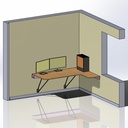 Bureau aérien pour télétravail