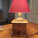 Petite lampe de chevet "Moulin à cafe"