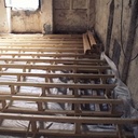 Structure de chevrons / lambourdes