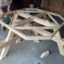 Table terrasse 8 places en acacia