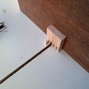 J’utilise une cale pour conserver le même espace.