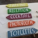 Panneaux en bois pour mariage