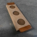 Petit nettoyage d'un plateau chiné dans un vide-grenier