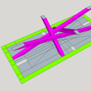 Épure de piétement mikado pour table