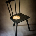 Carved ash staked backstool (2023)