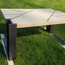 Table basse bois métal