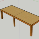 Voici mon projet pour une table de jardin