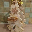 Porte bouteille forme sapin pour les fêtes