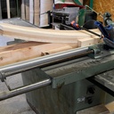 Bar courbe pierre taillées et bois cintré