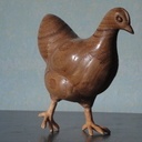 Poule naine wyandote