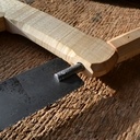 Cadre de scie sorti d'une bûche, sans machine