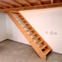 Escalier droit. Douglas.