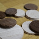 Poignée bouton sans tour à bois