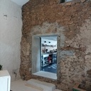 Bibliothèque, séparation cuisine/salon