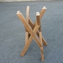 Tabouret  4 croix de st André inclinées