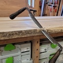 Table en chêne massif 'live edge'