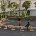 Un gradin démontable