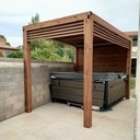 Pergola. Pin Autoclave Marron.