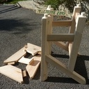 Tabouret  pietement  " k"