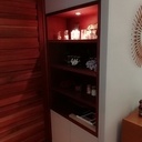 Agencement encastré et porte