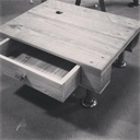 Table de nuit en palette