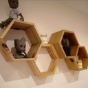 Étagères hexagonale