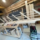 ESCALIER AVEC RAMBARDE EN HEVEA