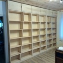 Bibliothèque en frêne massif