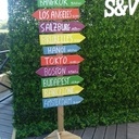 Panneaux en bois pour mariage