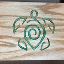 Planches de présentation en chêne gravées et résine